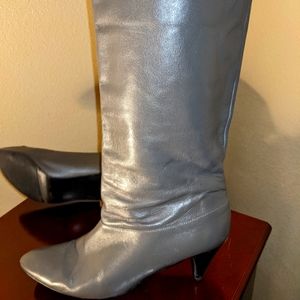 Vintage gray leather boots Cobbies
